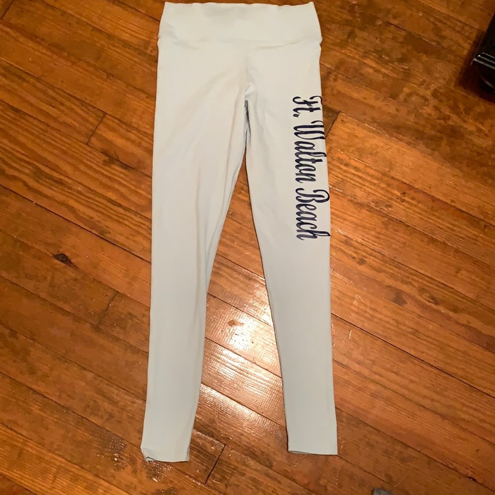 blue leggings